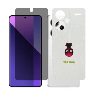 Glass Together model privacy Screen Protector Suitable for Xiaomi Redmi Note 13 Pro Plus Mobile Phone with Back cover sticker