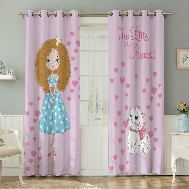 پرده نیروانا طرح کودک مدل هازان کد 8557 سایز 140×280 سانتی متر