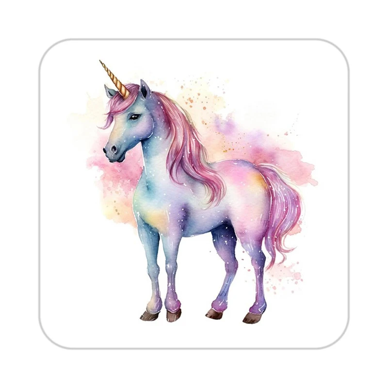 زیر لیوانی کاکتی طرح اسب تک شاخ و یونیکورن مدل mp33070