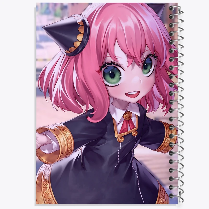 دفتر ژورنال نویسی 50 برگ خندالو مدل نقطه ای طرح آنیا فورجر انیمه اسپای ایکس کد F2830