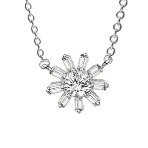 گردنبند نقره زنانه گالری شمرون مدل گل کد NEC742S0