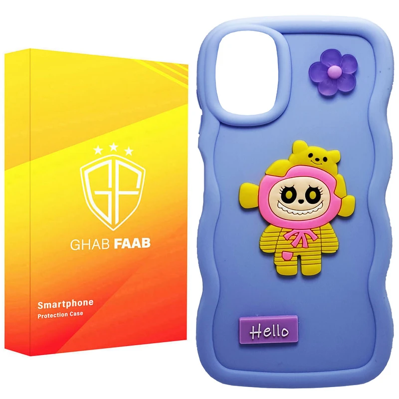 کاور قاب فاب مدل لبوبو طرح دخترانه مناسب برای گوشی موبایل سامسونگ Galaxy A06 / Galaxy A06 5G