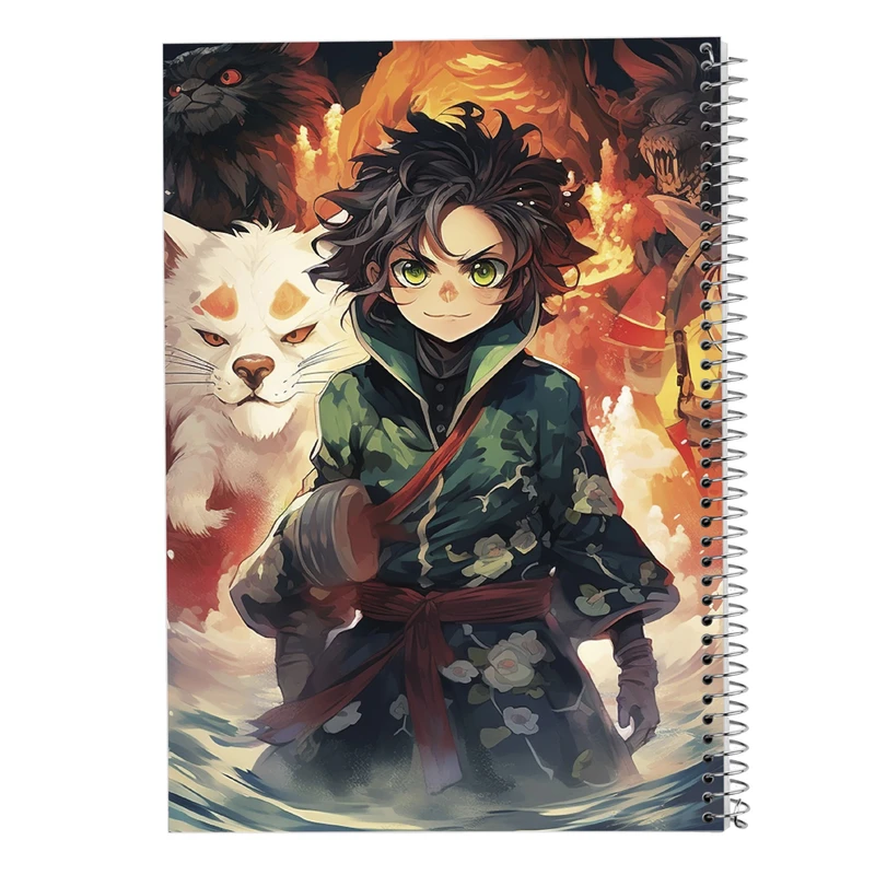 دفتر ژورنال نویسی 50 برگ مدوپد مدل نقطه ای طرح Demon Slayer کد DF11000
