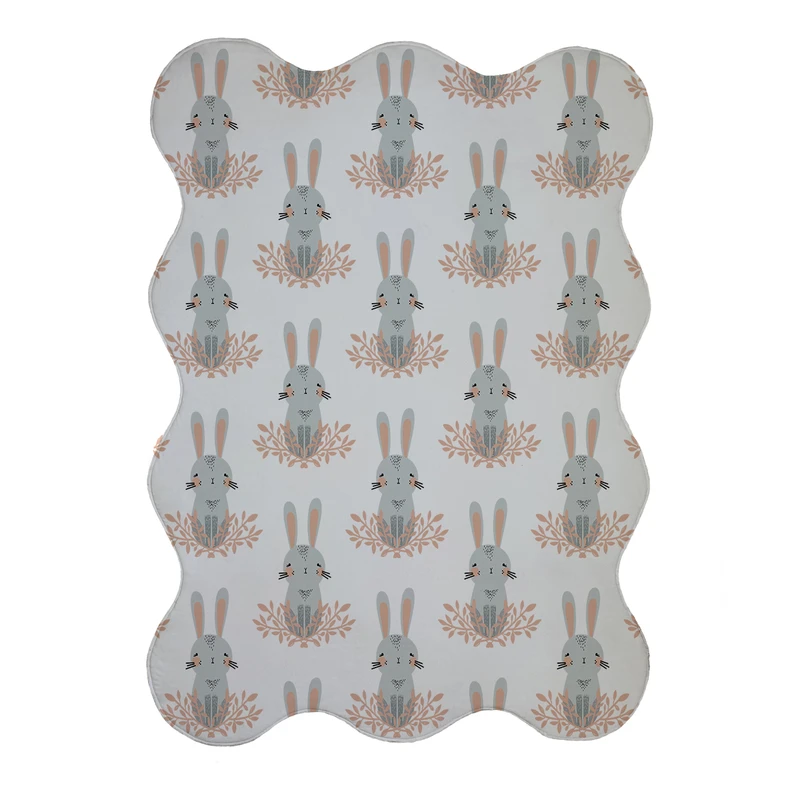 پادری مدل دالبر طرح خرگوش کد 9404 سایز 80x110 سانتی متر 