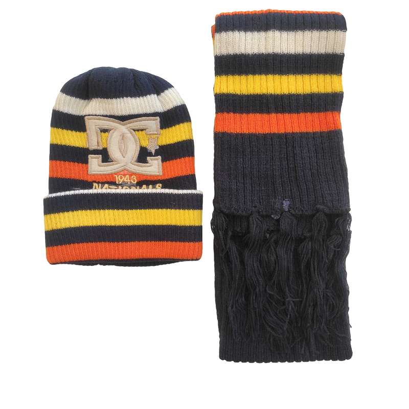 ست کلاه و شال گردن بافتنی بچگانه مدل G3SO005