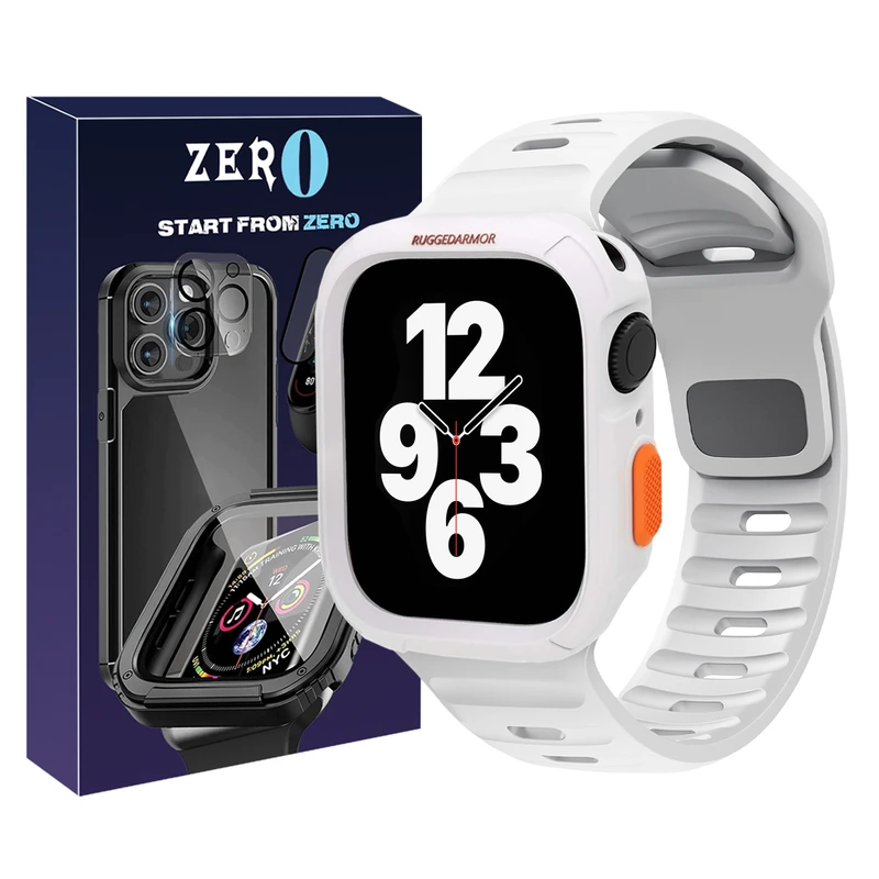 بند زیرو مدل SPG Rugged ZR مناسب برای اپل واچ سری 4/5/6/Se سایز 40 میلی متری به همراه کاور