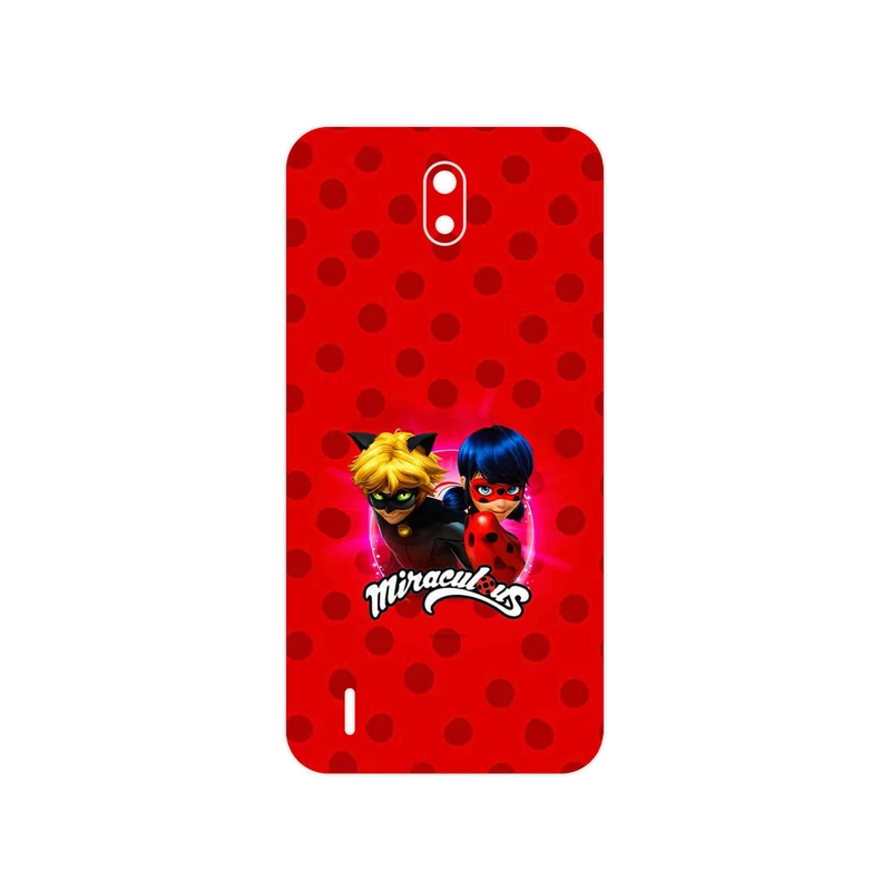 برچسب پوششی ماهوت مدل Ladybug and Cat Noir مناسب برای گوشی موبایل نوکیا C1