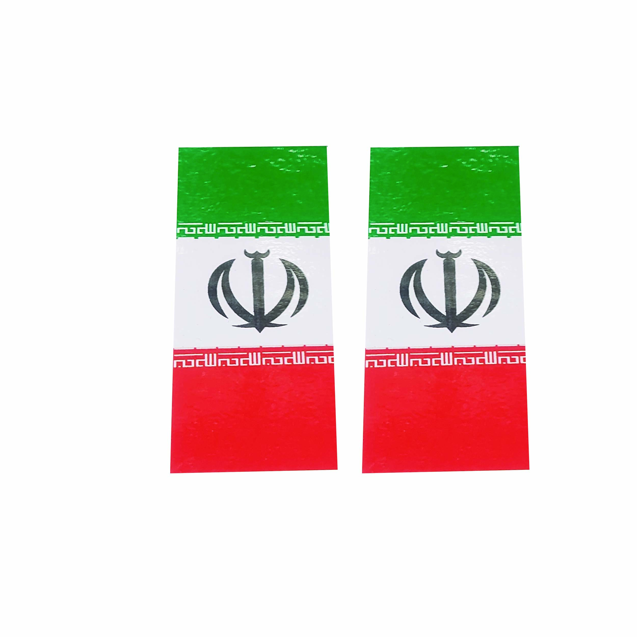 برچسب موتور سیکلت طرح پرچم ایران کد S 9910  بسته 2 عددی