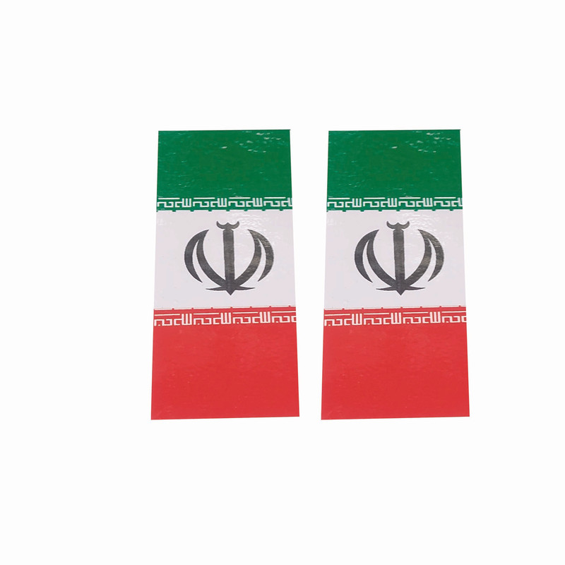 برچسب موتور سیکلت طرح پرچم ایران کد S 9910  بسته 2 عددی