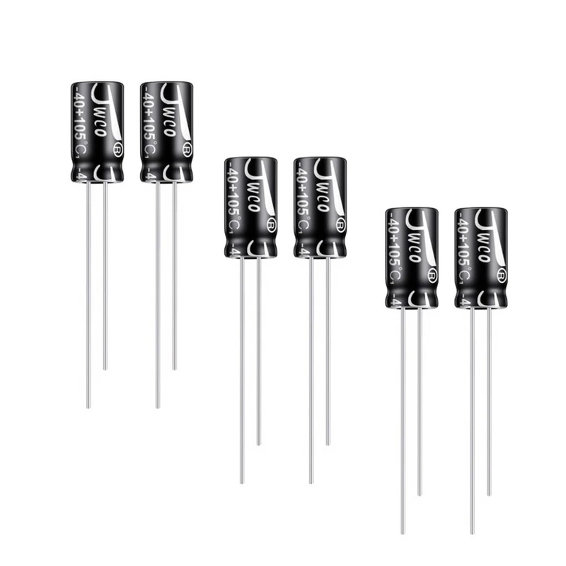  خازن الکترولیت 4.7 میکروفاراد 50V جی دبلیو کو کد SC02 بسته 6 عددی