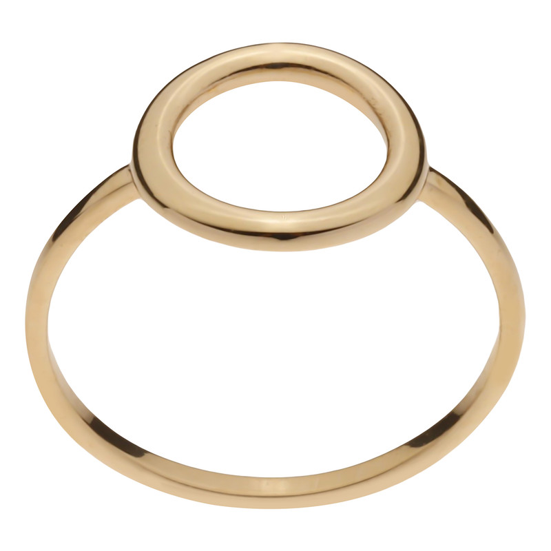 انگشتر طلا 18 عیار زنانه نیکان گلد مدل CIRCLE112 سایز 56