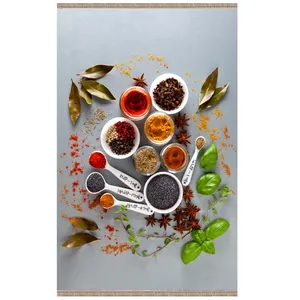 فرش پارچه ای مدل ترمزدار طرح آشپزخانه