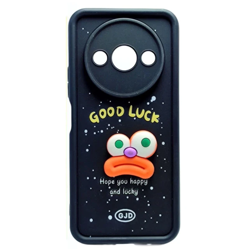 کاور قاب آوش طرح سولید فانتزی عروسکی مدل 02 مناسب برای گوشی موبایل شیائومی REDMI A3 / A3X