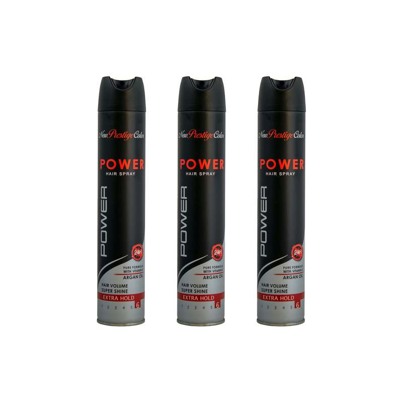 اسپری حالت دهنده مو نیو پرستیژ کالر مدل SUPER SHINE حجم 500 میلی لیتر مجموعه 3 عددی اسپری حالت دهنده مو نیو پرستیژ کالر مدل SUPER SHINE حجم 500 میلی لیتر مجموعه 3 عددی