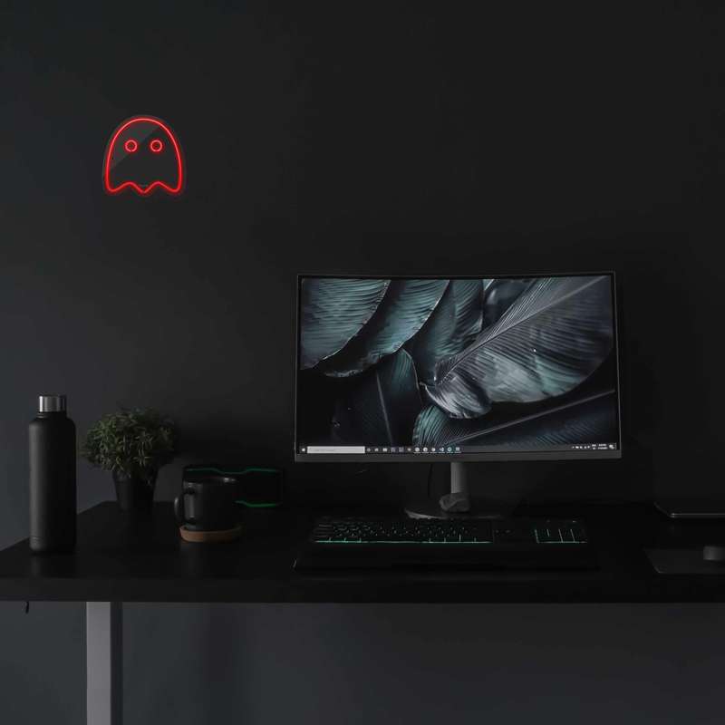 چراغ دیواری نئون دیزاین طرح Packman-2_RD