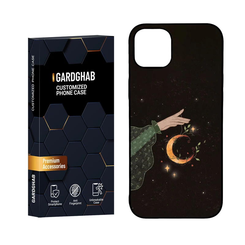 کاور گارد قاب مدل پشت گلس هنری مناسب برای گوشی موبایل اپل  iPhone 15 Plus