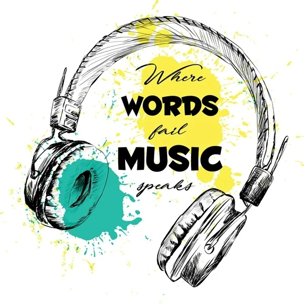 استیکر پارچه و لباس کارانس مدل  هدفون کد AST-103 بسته 4 عددی