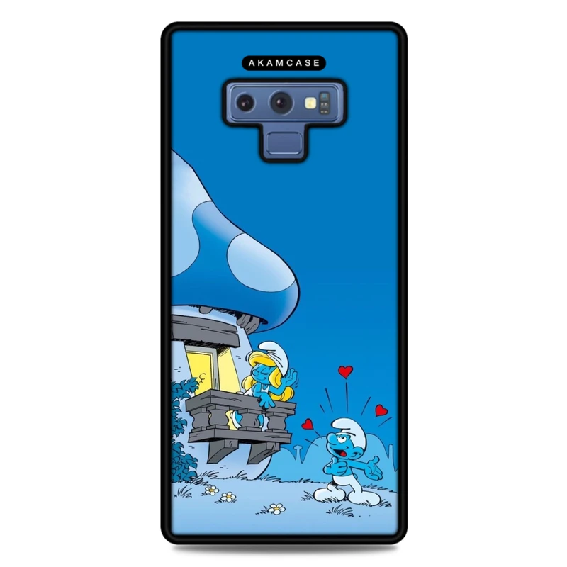 کاور آکام مدل AMC-WSGN9-SMURFS-4 مناسب برای گوشی موبایل سامسونگ Galaxy Note 9