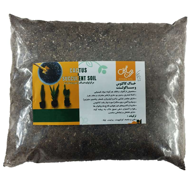 خاک کاکتوس و ساکلونت رویان گل مدل KS3 حجم 3لیتر