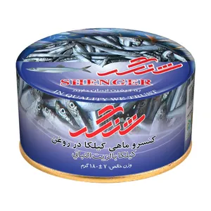 کنسرو ماهی کیلکا در روغن شنگر -180 گرم