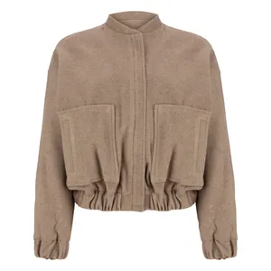 کت زنانه سرژه مدل 232130 رنگ  قهوه ای