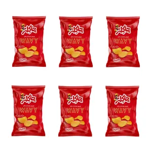 چیپس موجدار نمکی چاکلز - 17 گرم بسته 6 عددی