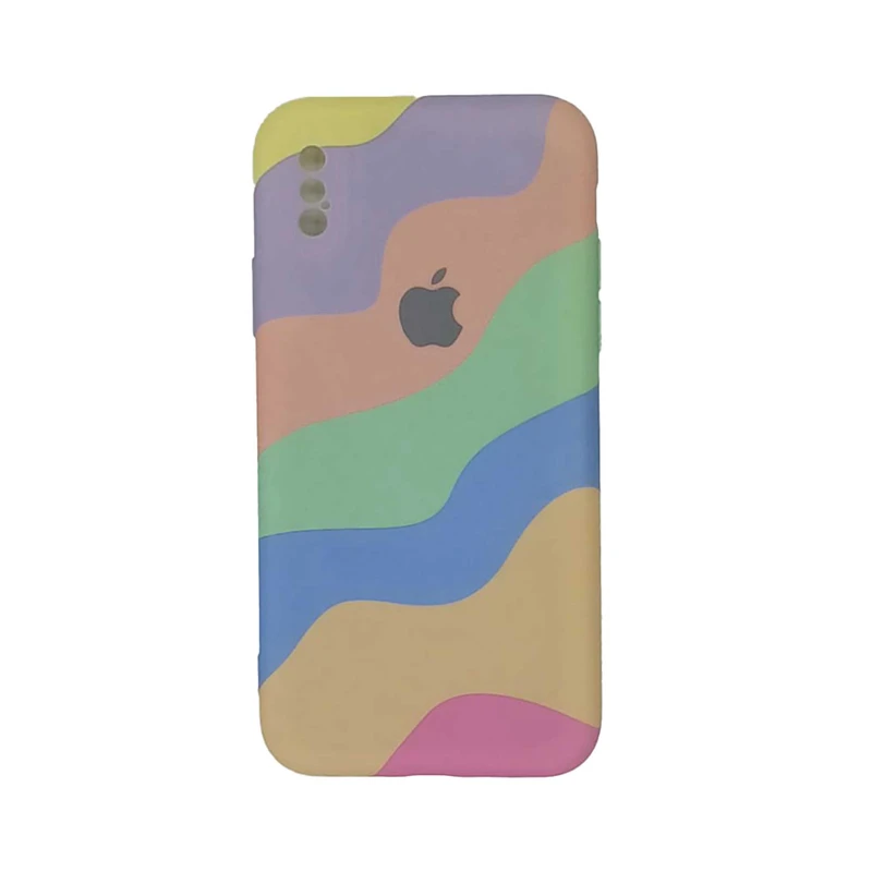 کاور مدل سیلیکونی طرح ابرنگی کد 07 مناسب برای گوشی موبایل اپل iphone xxs