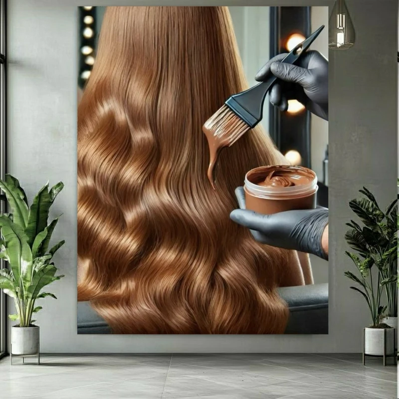 پوستر طرح موی موج دار مدل رنگ مو کد FP106550