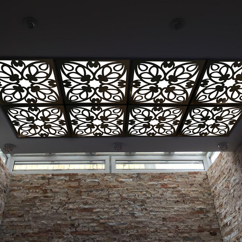 تایل سقفی آسمان مجازی بنی دکو مدل MC55 اندازه 60x60 سانتی متر