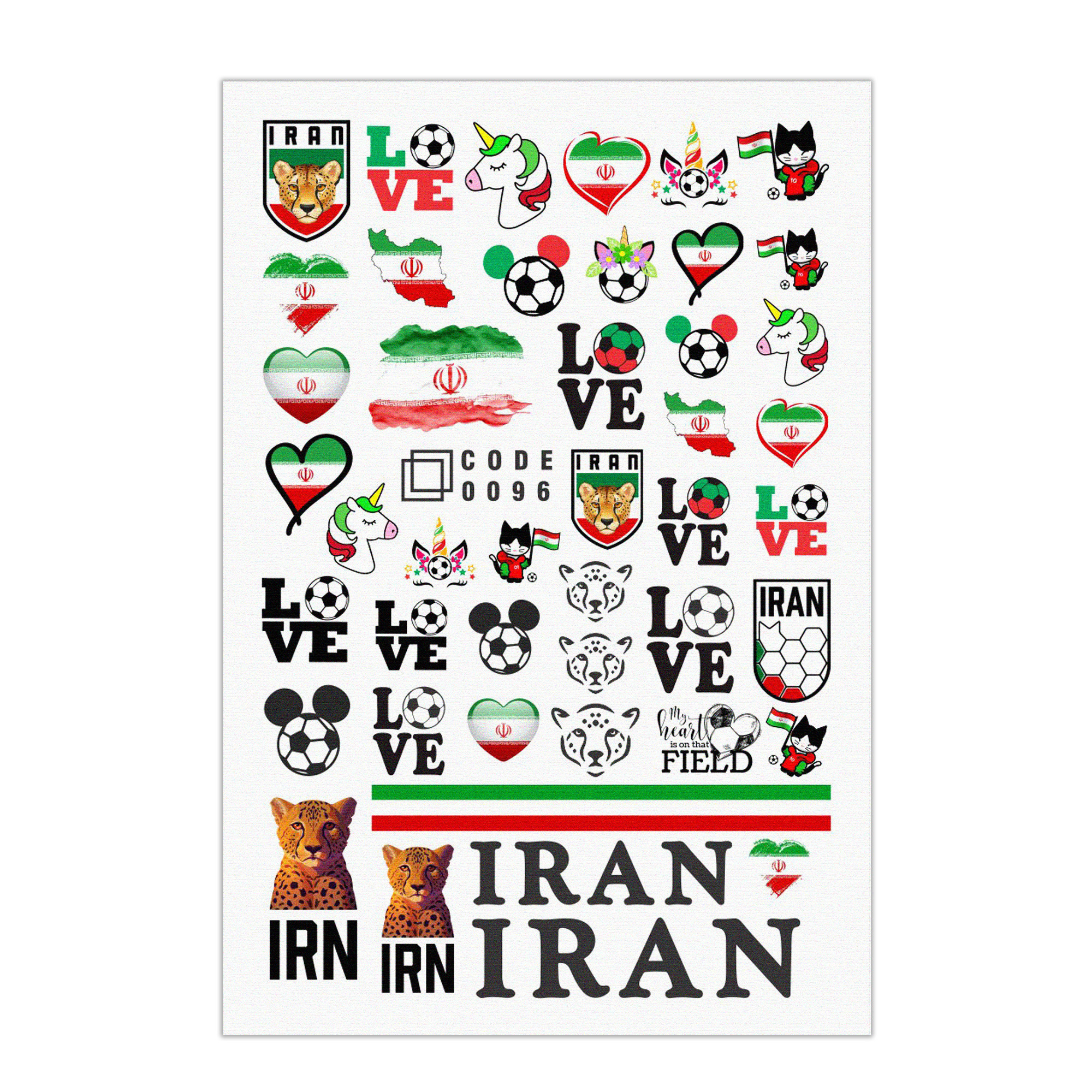 برچسب لنز ناخن مدل جام جهانی مجموعه 2 عددی برچسب لنز ناخن مدل جام جهانی مجموعه 2 عددی