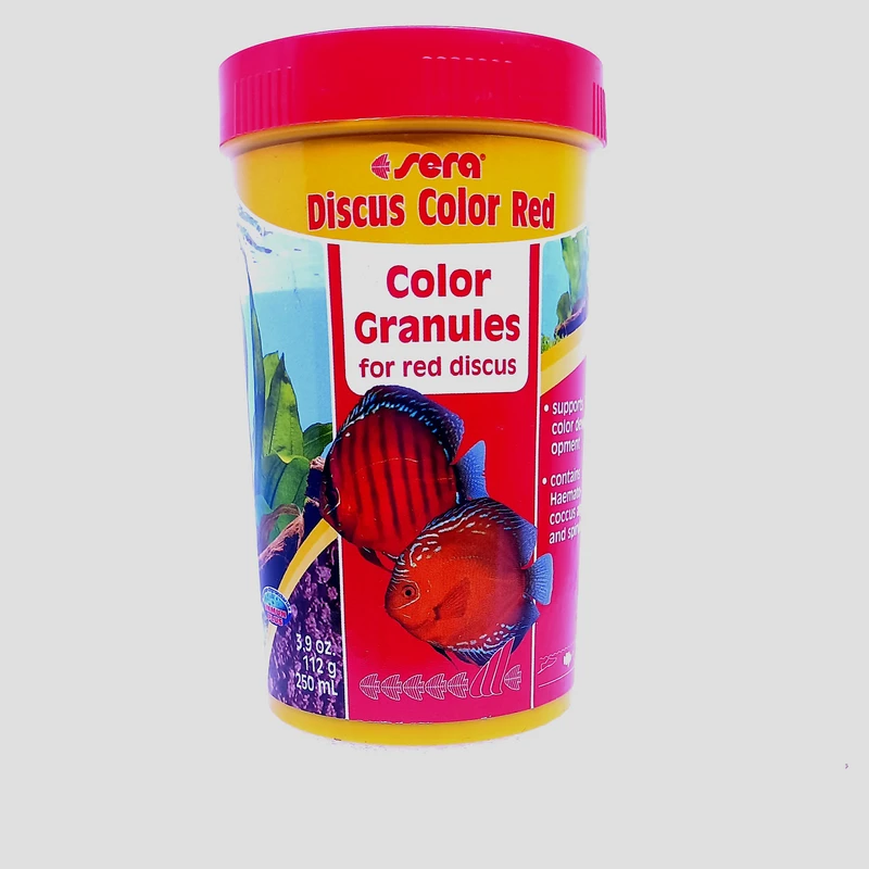 غذای ماهی سرا مدل Discus Color Red Granules وزن 112 گرم