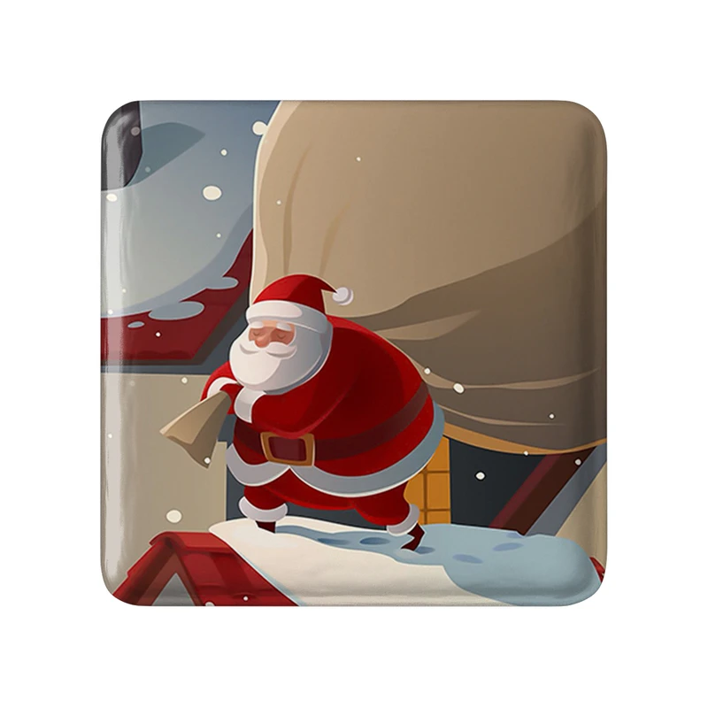 مگنت خندالو طرح کریسمس Christmas  مدل مربعی کد 22157