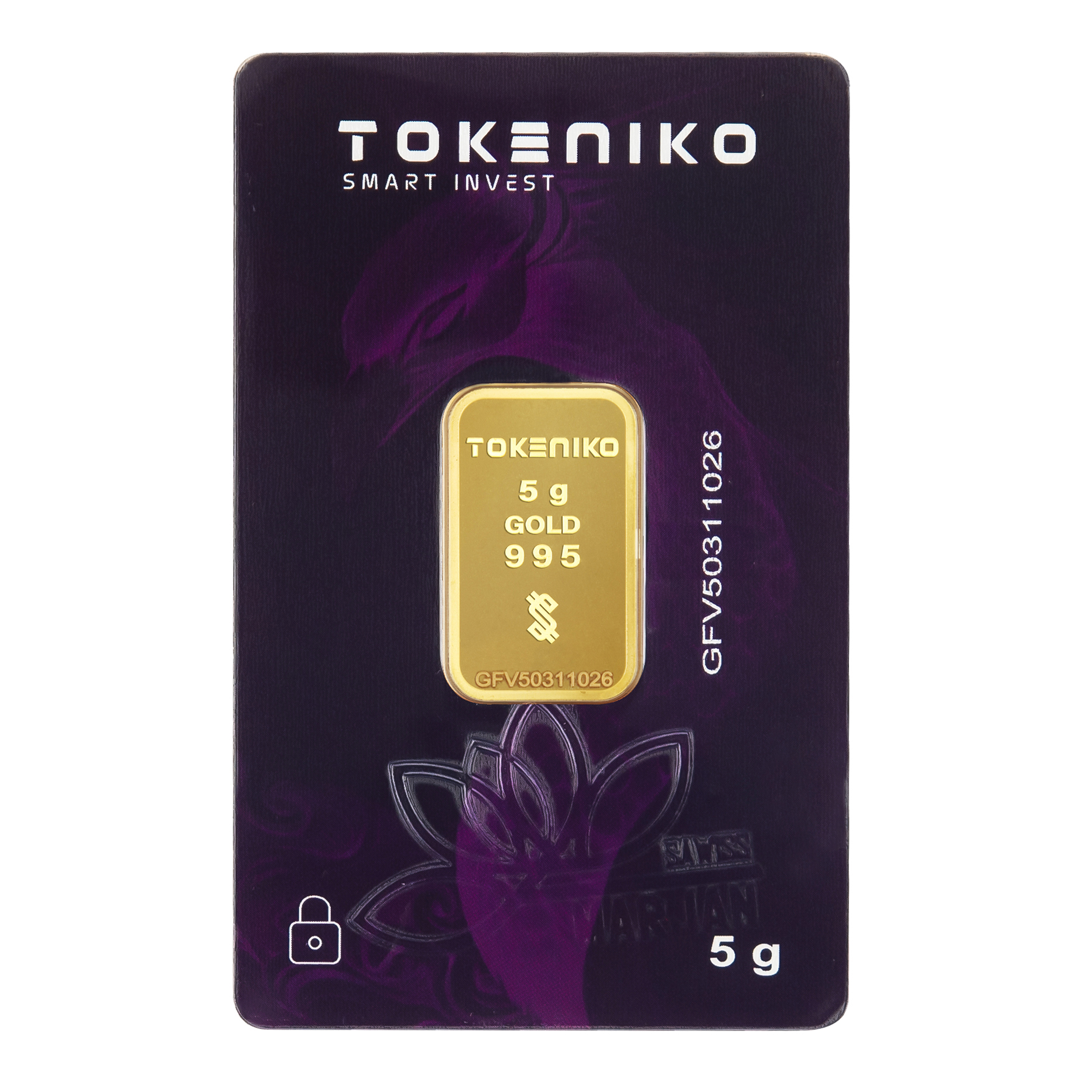 شمش طلا 24 عیار توکنیکو مدل GFV-5