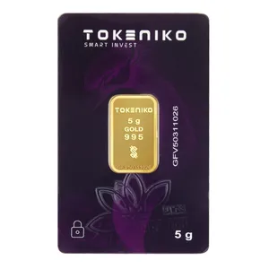 شمش طلا 24 عیار توکنیکو مدل GFV-5