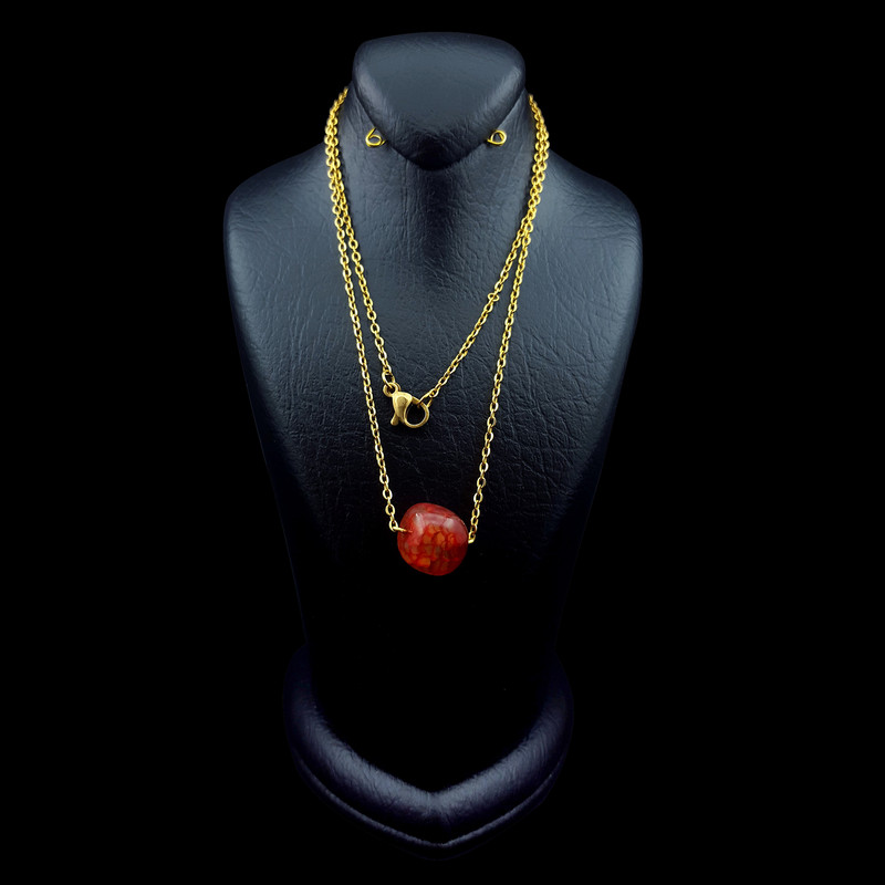 گردنبند دخترانه مدل ماه تولد کد 11