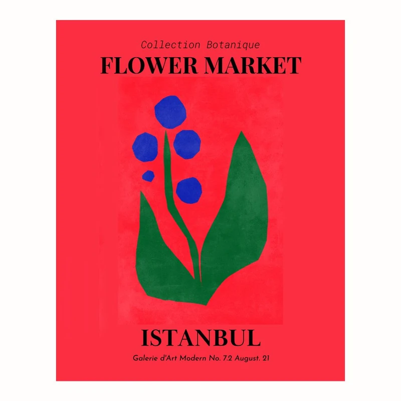 پوستر مدل  بازار گل استانبول  