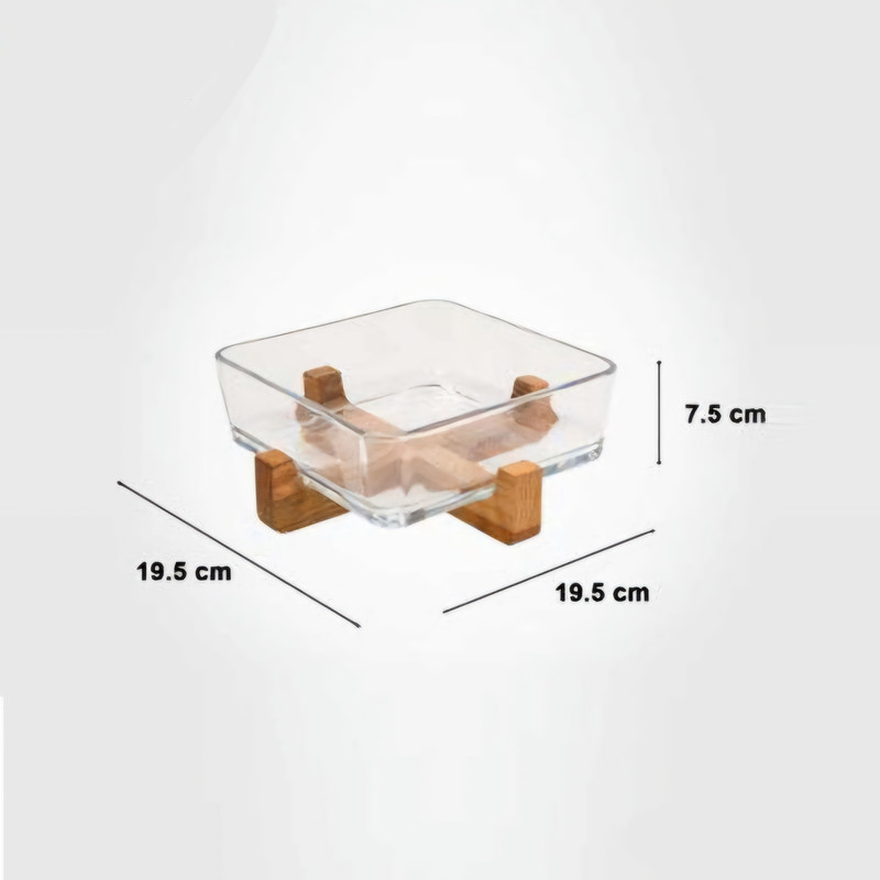 ظرف سرو لیمون مدل پایه چوبی کد HS2163