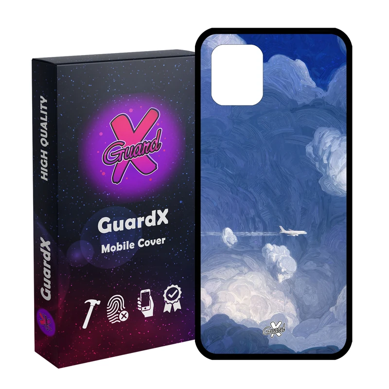 کاور گارد ایکس طرح هواپیما مدل Glass10597 مناسب برای گوشی موبایل سامسونگ Galaxy Note 10 Lite / A81