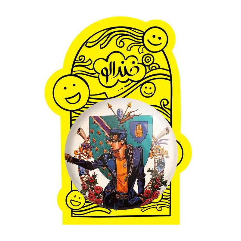 آینه جیبی خندالو مدل کوجو جوتارو انیمه جوجو Jojo کد 11524