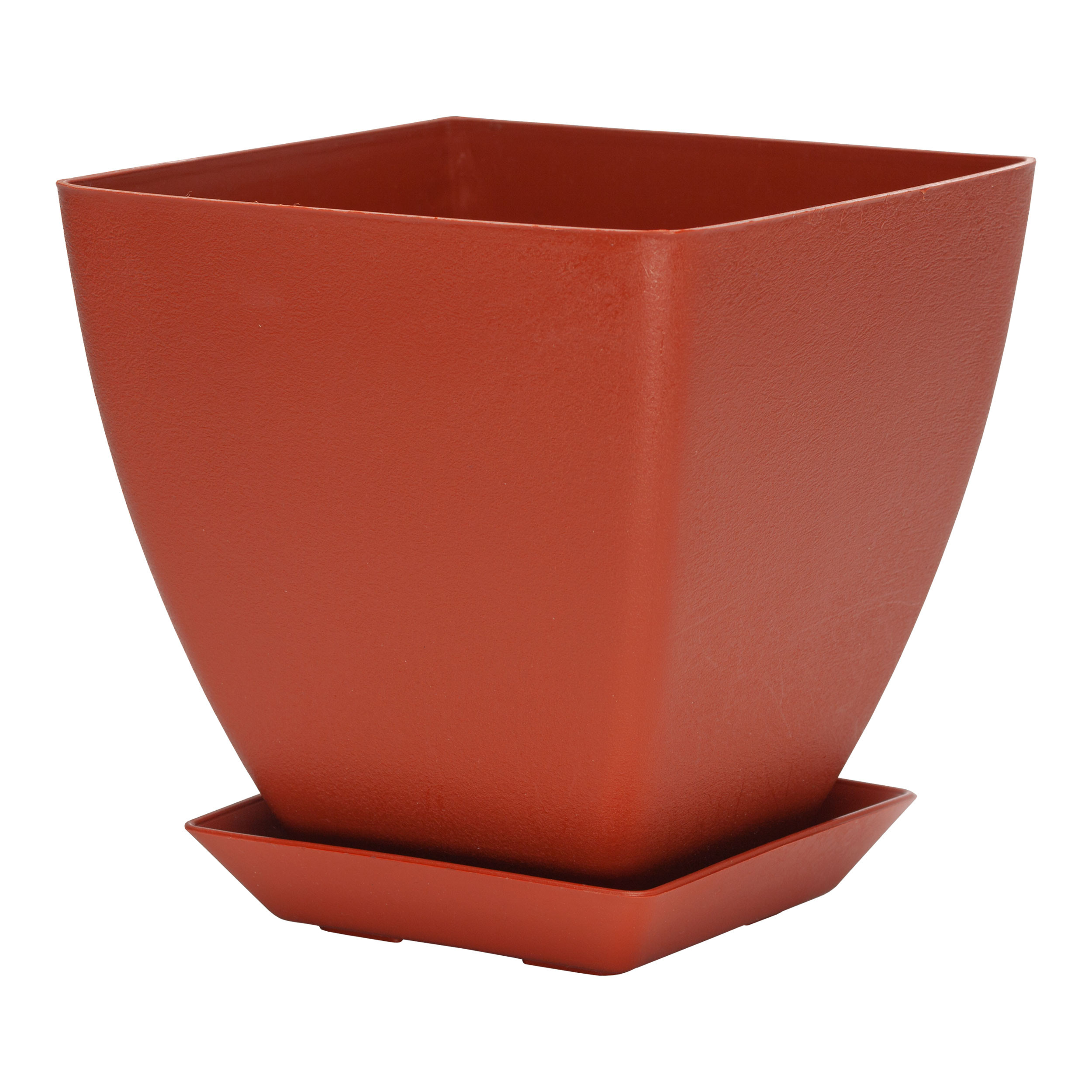 گلدان گل آذین مدل پلاستیکی مربع کد A3 مجموعه 7 عددی