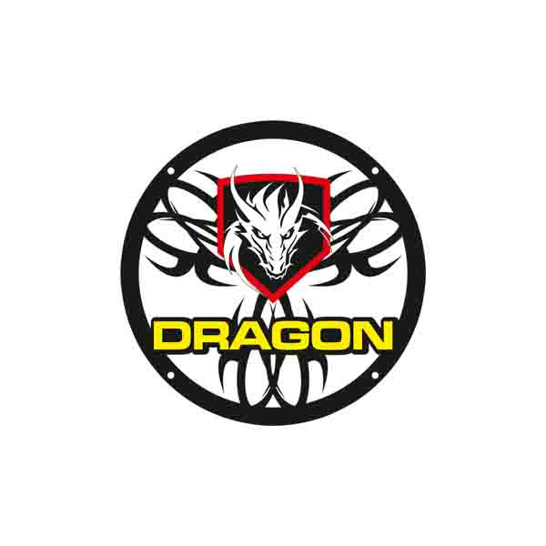 قاب میدرنج خودرو طرح DRAGON مناسب برای میدرنج 6 اینچ بسته 2 عددی