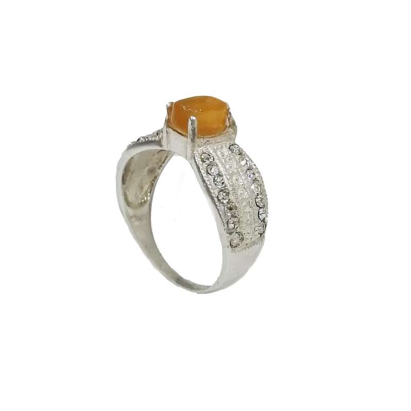 انگشتر نقره زنانه مدل عقیق یمنی کد YW4151