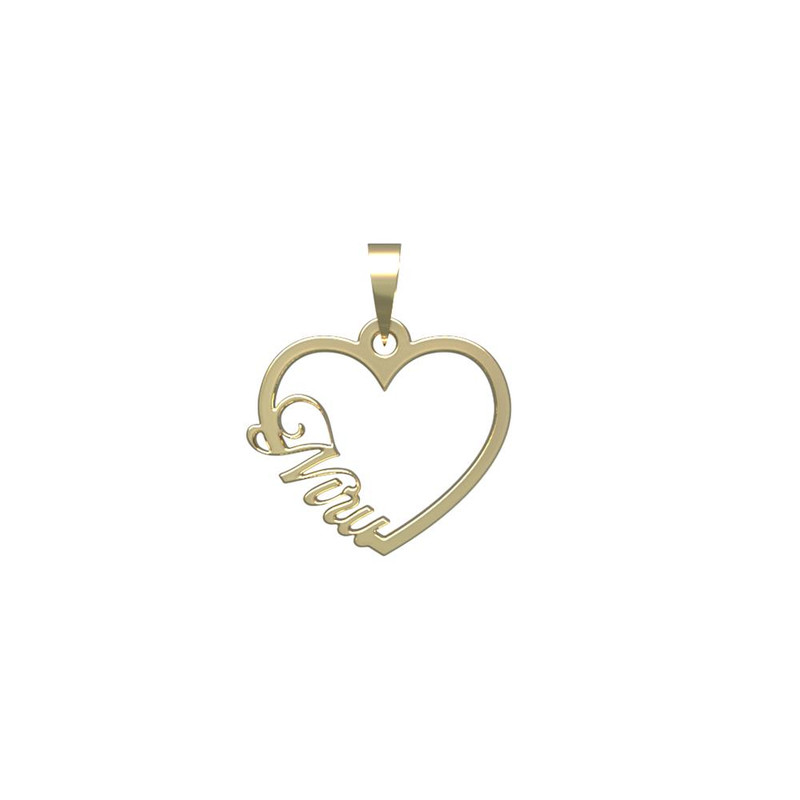 آویز گردنبند طلا 18 عیار زنانه مدوپد مدل اسم نیرو niru کد PB1-10202