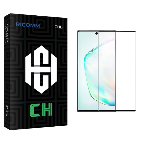 محافظ صفحه نمایش شیشه ای ریکام مدل CH FLGL مناسب برای گوشی موبایل سامسونگ Galaxy Note 10 Plus