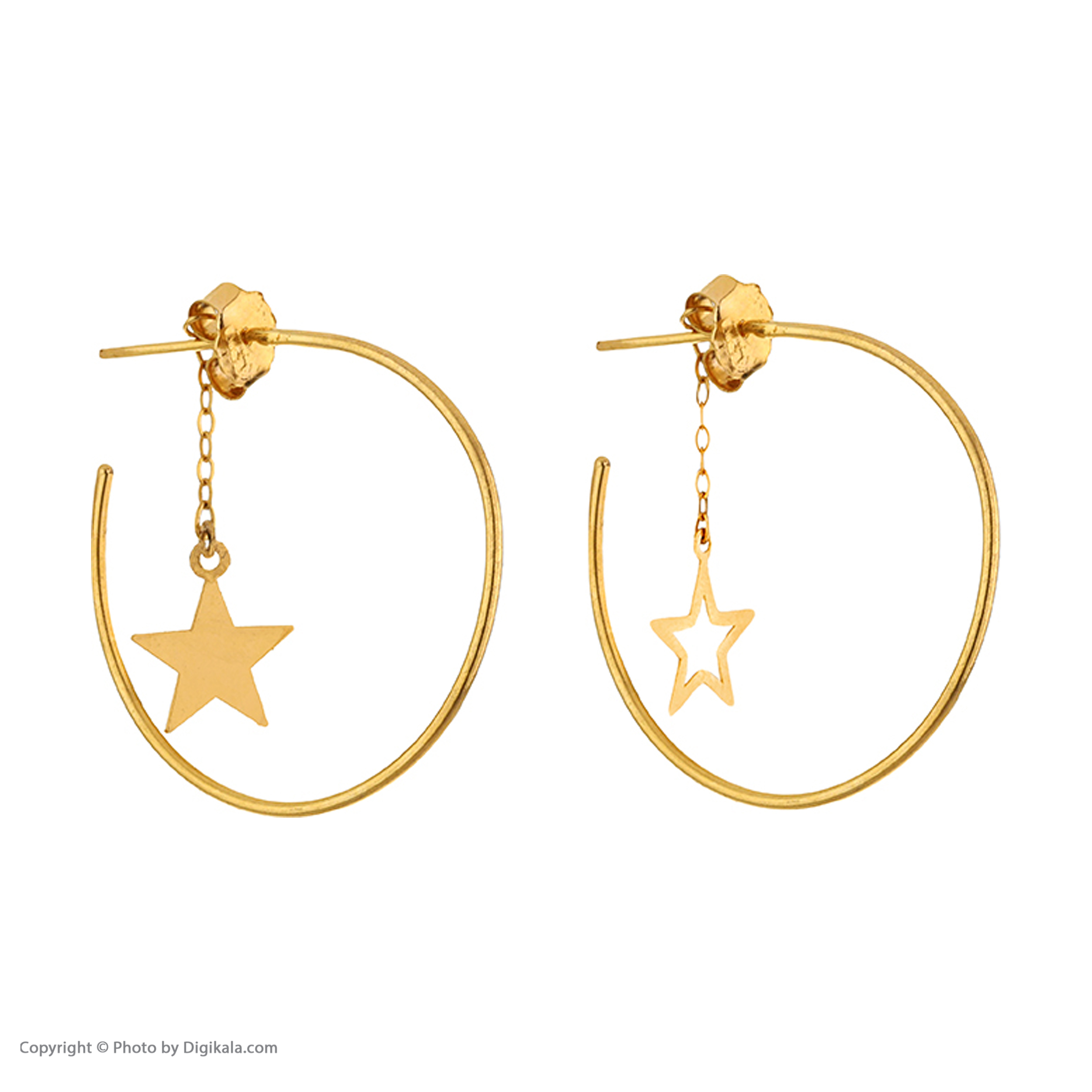 گوشواره طلا 18 عیار زنانه مایا ماهک مدل ME1098