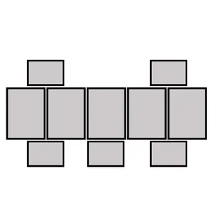 backlit photo frame model 215-20 set of 10 numbers