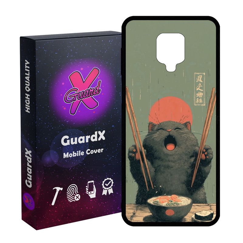 کاور گارد ایکس طرح گربه ژاپنی مدل 11159 مناسب برای گوشی موبایل شیائومی Redmi Note9 Pro/Note 9 Pro Max/Redmi Note 9S/MI Poco M2 Pro