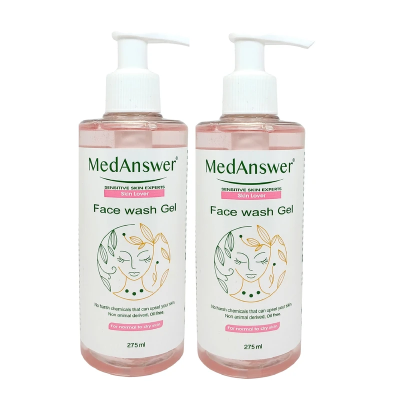 ژل شستشو روشن کننده صورت مدانسر مدل MelaMed مناسب پوست معمولی و خشک و حساس حجم 275 میلی لیتر مجموعه دوعددی