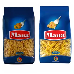 ماکارونی روتینی بزرگ و گوش ماهی کوچک مانا مقدار 500 گرم بسته 2 عددی