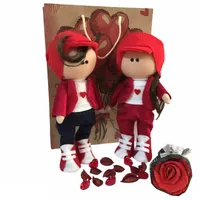 ست هديه عروسک طرح دختر و پسر روسى مدل اسپرت